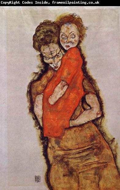Egon Schiele Mother and Child